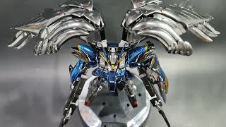 MG 1100 Wing Gundam Zero EW Ver Ka FULL BUILD  MG 윙 건담 제로 EW VerKa 티타늄 피니쉬  스페셜코팅 크롬 코팅 [upl. by Erie]