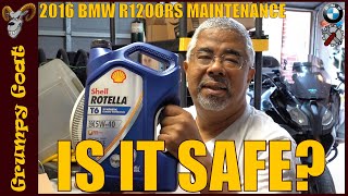 I put Shell Rotella T6 in my RS Is it safe  2016 BMW R1200RS Maintenance  6Jun2021 [upl. by Jakob905]