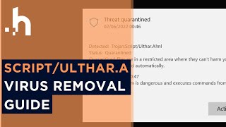 Remove TrojanScriptUltharAml Threat Detection Virus [upl. by Daniell]