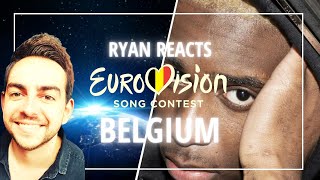 Ryan Reacts Eurovision Song Contest 2022  BELGIUM Jérémie Makiese  Miss You [upl. by Natam]