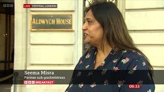 Seema Misra Former Post Office SubPostmistress On BBC Breakfast 26062024 [upl. by Ophelie532]