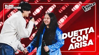 Annamaria e Arisa duettano con “Amor Mio” di Mina  The Voice Kids 3 Blind Auditions [upl. by Bennie]