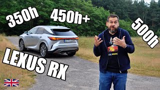 2023 Lexus RX 350h 450h 500h  Which Hybrid is Best For You ENG  Test Drive and Review [upl. by Ayin]