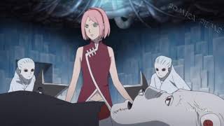 Sarada rescue Sakura English Dub Naruto [upl. by Akalam]