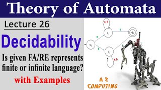 Decidability Problem with Examples  Is FARE Represent Finite or Infinite Language in UrduHindi [upl. by Hendrickson596]