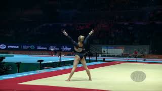 GUDMUNDSDOTTIR Hildur Maja ISL  2022 Artistic Worlds Liverpool GBR  Qualifications Floor Exe [upl. by Patman38]