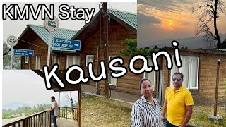 Best place to stay in Kausani with Himalayan view  KMVN  Kumaon Uttarakhand trip latest [upl. by Xaviera]