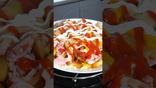 SIMPLE YET DELICIOUS Loaded Fries Recipe🍟 fries loadedfries chips food shorts short [upl. by Acinyt583]