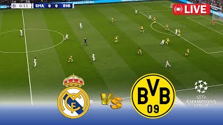 🔴PES 21  Real Madrid vs Borussia Dortmund  LIVE  UEFA Champions League 2024  Game Simulation [upl. by Jordison65]