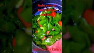 The best Aalu sem ki sabji masale dar new method shortvideo indianrecipes youtubeshorts [upl. by Boigie]