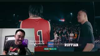 Vitrum vs Ruffian FLIPTOP Bwelta Balentong jmnk reacts smoke sessions [upl. by Sela]