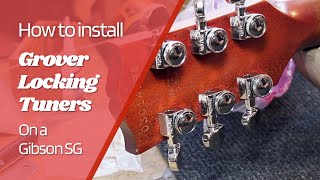 Effortlessly Install Grover Electric Guitar Locking Tuners [upl. by Nevad688]