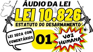 Lei 10826 EM ÁUDIO  Estatuto do Desarmamento 01 [upl. by Haseefan]