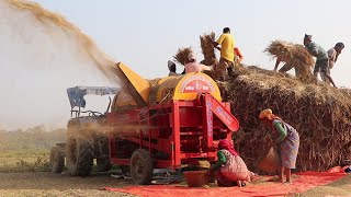 Amazing Thresher Machine in Nepal  In a short time the paddy will ready like this  Watch Video [upl. by Ennovy324]