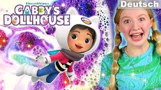 Gabbys Galaxie DIY 🌌 Spa Wissenschaft FarbtropfenLebensmittelkunst 🎨💧  GABBYS DOLLHOUSE [upl. by Cissy]