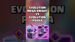 Evolved Pekka VS Evolved Mega Knight clashroyale shorts [upl. by Sairtemed]