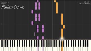 Undertale OST  Fallen Down Piano Tutorial [upl. by Barnie]