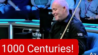 KBV1218 John Higgins reaches 1000 centuries amp Receives Standing Ovation [upl. by Husch]