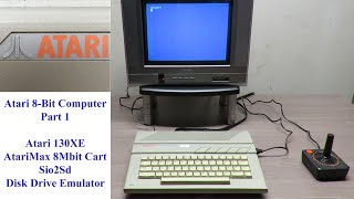 Atari 8Bit Collection Part 1  Atari 130XE AtariMax Carts Sio2SD Disk Emulator and Games [upl. by Flaherty]