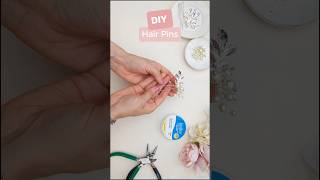 DIY Pearl Hair Pin Tutorial hairpins pearl hairaccessories hairaccessorieshandmade diy hair [upl. by Llenrep140]