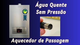 Falta de Pressão na Água Quente do Aquecedor de Passagem a Gás Komeco [upl. by Oramug]