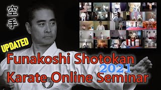 FUNAKOSHI SHOTOKAN KARATE WORLD Online Seminar by Kevin Funakoshi FSKA WORLD ITALIA Updated [upl. by Neerod]