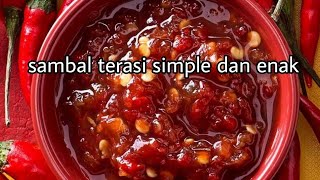 resep simple sambal terasi enak [upl. by Annelise]