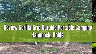 Review Gorilla Grip Durable Portable Camping Hammock Holds 400lbs with Heavy Duty Tree Straps Comf [upl. by Milah73]