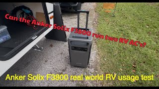 Anker Solix F3800 Solar Generator test with our RV [upl. by Rad493]