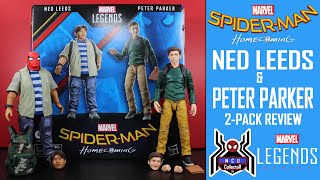 Marvel Legends NED LEEDS amp PETER PARKER SpiderMan Homecoming MCU Beyond Amazing 60th 2Pack Review [upl. by Frame]