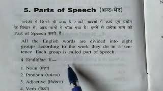 Parts of speech in English grammar explain in hindi [upl. by Starla487]