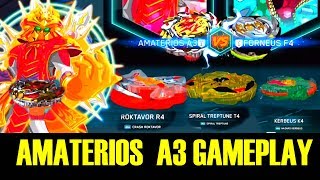 AMATERIOS A3 GAMEPLAY CYPRUS COLLAB BEYBLADE BURST TURBO APP ベイブレードバーストアプリ [upl. by Linea]