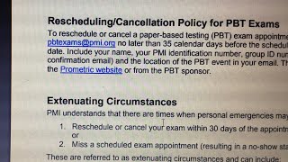 Rescheduling the PMP exam for extenuating circumstances [upl. by Atwahs]