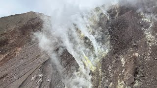 Flying over an active volcano — Antigua to Montserrat [upl. by Reube]