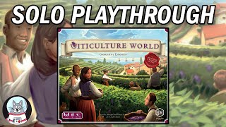 Viticulture World  Solo Playthrough [upl. by Oeramed]