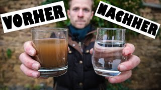 WASSERFILTER mit PFLANZENKOHLE selber bauen Anleitung 🔨 [upl. by Romanas]