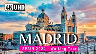 MADRID 🇪🇸 4K Walking Tour Spain 2024 🪭CAPTIONS ▶️ 147 min [upl. by Demetrius889]