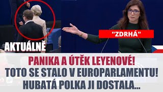 TOTO SE STALO v europarlamentu HUBATÁ POLKA donutila LEYENOVOU UTÉCT [upl. by Eidualc]