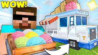 I OPENED AN ICE CREAM TRUCK IN MINECRAFT [upl. by Bhatt]