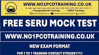 FREE TfL SERU Mock test on WWWNO1PCOTRAININGCOUK  NEW EXAM FORMAT  TOPOGRAPHICAL TEST [upl. by Neffirg]