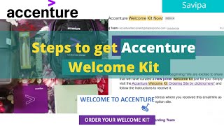 Accenture Welcome Kit Steps to get and its overview [upl. by Debbee]