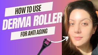 How to Use Derma Roller for Wrinkles I Derma Roller on Face for Acne Scars amp Hyperpigmentation [upl. by Allekim]