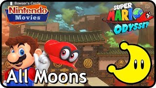 Super Mario Odyssey  Bowsers Kingdom  All Moons in order with timestamps [upl. by Eelrac69]