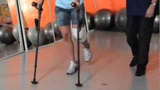 ERGOBAUM Three Point Crutch Gait [upl. by Ahsilet]