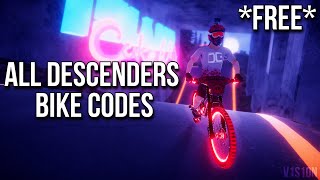 Descenders All FREE BIKE CODES [upl. by Tillion]