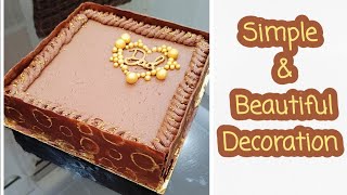 If you like this cake decoration watch the video to learn how to make it🍫😋 Chocolate on chocolate [upl. by Margherita]