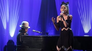 Miley Cyrus Performs Hands of Love with Linda Perry [upl. by Feld]