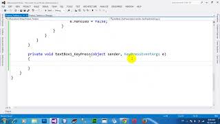 How to TextBox accept only numeric value with only one dot in C NET 2012 [upl. by Meisel]