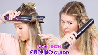 How To Curl Hair With a Flat Iron [upl. by Feliza]