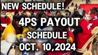 ✅NEW 4PS PAYROLL SCHEDULE BUKAS NA OCT 10 2024 [upl. by Louella798]